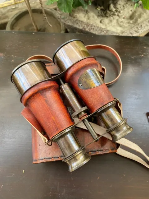Maritime Binocular 6" nautical Victorian Brass Spyglass For Camping Hunting Gift