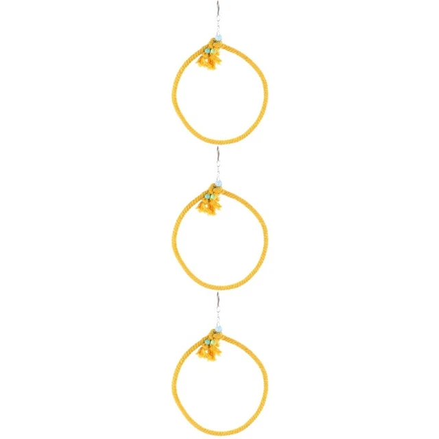 3 PCS Sittich Stehen Vogelspielplatz Seil Hängematte Schwingen
