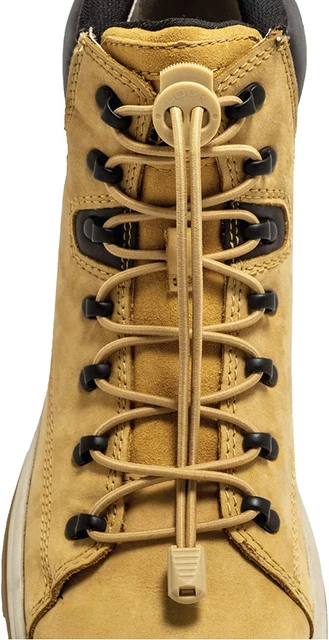 Lock Laces for Boots (1 Pair) Premium Heavy Duty Elastic No Tie Boot Laces for B