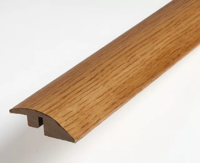 REAL SOLID OAK Ramp For Wood Floor Profile Trim Door Threshold Bar WALNUT STAIN £21.99 PicClick UK
