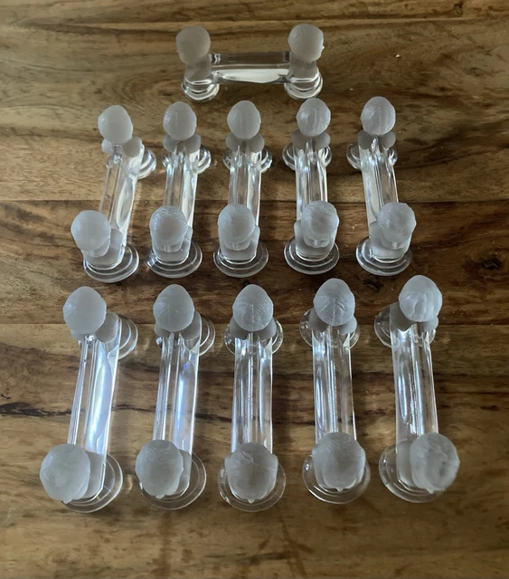 Rangement 48 Portes Couteaux En Bambou Et Cristal Baccarat - Prix Au Lot De 12