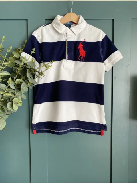 6 Years Polo Ralph Lauren Blue  T-Shirt Large Pony Designer Boys Kids Clothing
