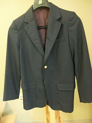 Talbots Boys 12 Navy Blue Blazer Sport Jacket Coat, All Wool, PERFECT