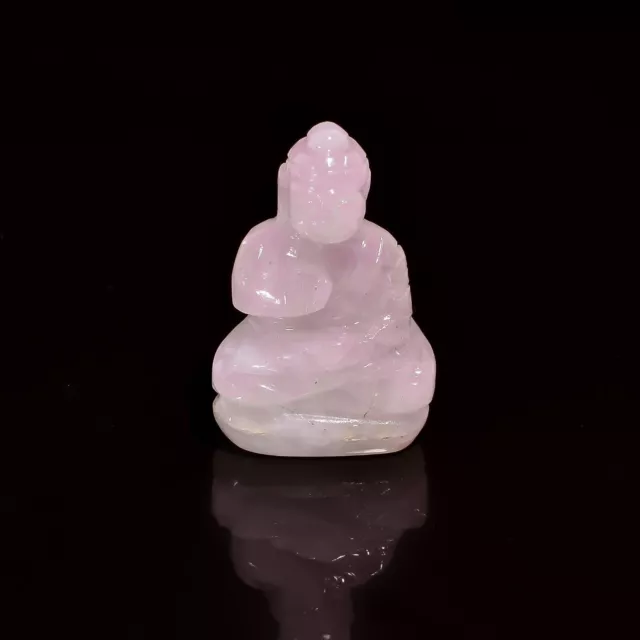 Piedra preciosa suelta tallada en forma de Señor Buda de cuarzo rosa para...