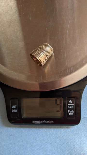 Antique Yellow Gold Thimble 14k 14 Karat 9 Grams Solid Gold