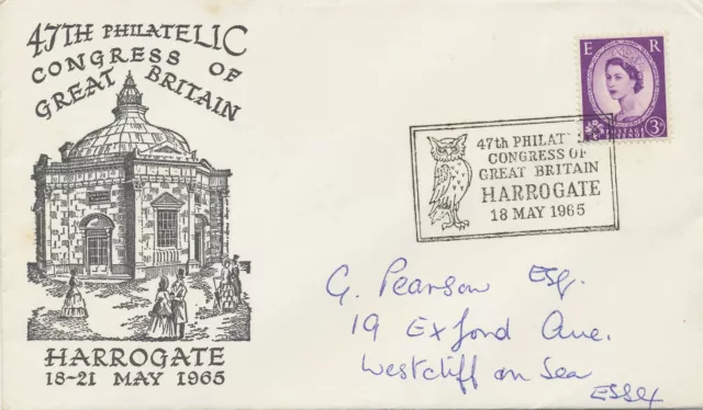 Gb Special Event Postmark 1965 46Th Philatelic Congress Great Britain Harrogate