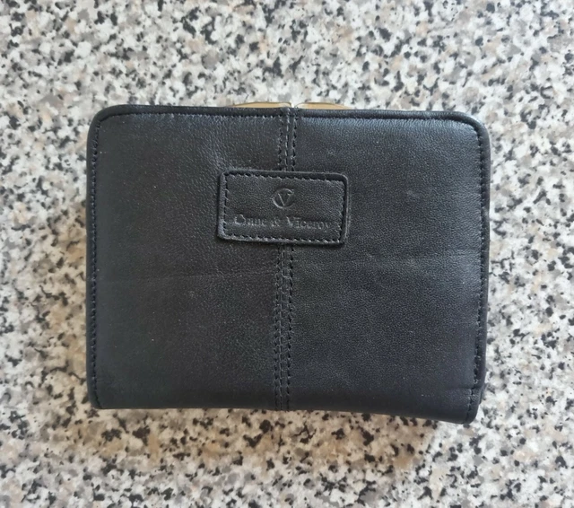 CRANE AND VICEROY Black Leather Purse ,used PicClick UK