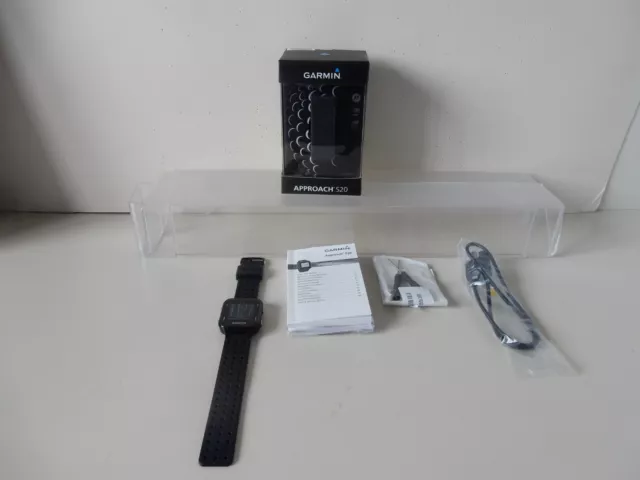 Garmin Approach S20 GPS Golf Watch Black with Cable,instructions & box