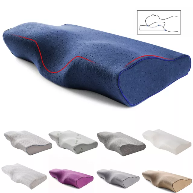 Orthopedic Memory Foam Pillow Contour Neck Support Sleeping Pillow Washable Case