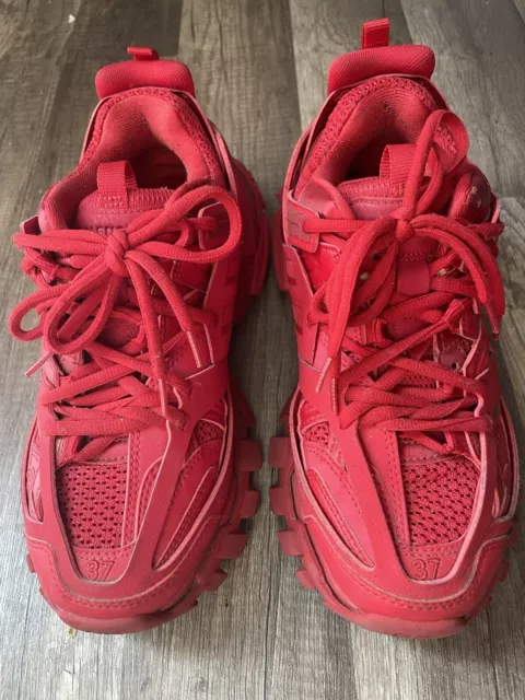 Balenciaga Track Red Sneakers Size 7US  37EUR