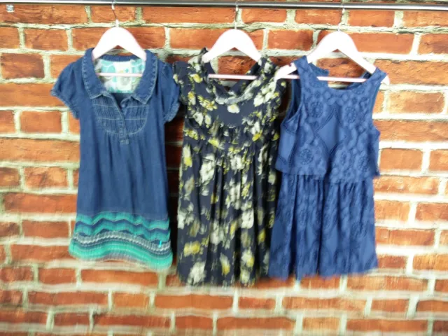 Girls Bundle 4-5 Years Next M&S Etc Dress Blue Flower Sequin Summer Lace 110Cm