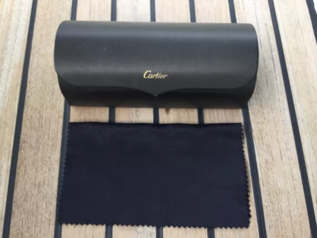 CARTIER Sunglasses Eyeglasses Magnetic Close Hard Black Case **Free Shipping** CARTIER Sunglasses Eyeglasses Magnetic Close Hard Black Case **Free Shipping**