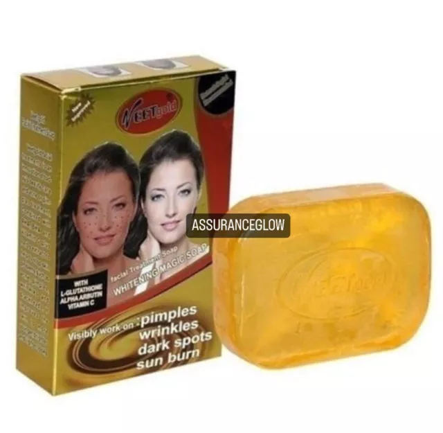 Veet Gold L-Glutathione Lightening Soap For Dark Spots, Pimples, Sunburn,Wrinkle