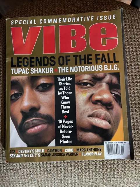 VIBE Magazine, October 1999, Tupac Shakur, Notorious BIG Biggie Smalls 