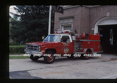 Roselle NJ E4 1983 GMC Emergency One mini pumper Fire Apparatus Slide