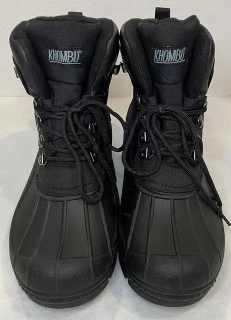 MEN'S KHOMBU Glacier Boots, Black  Lace Up, Size 9M