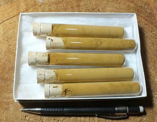 yellow ochre - set of 5 tubes of this natural pigment