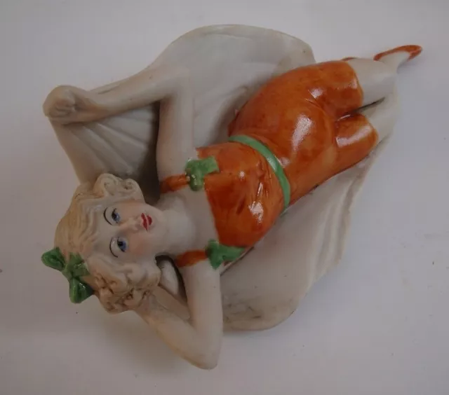 Figurine Baigneuse Pin-up Sexy Style Art Deco-allemand Style Art Nouveau Porcela 3