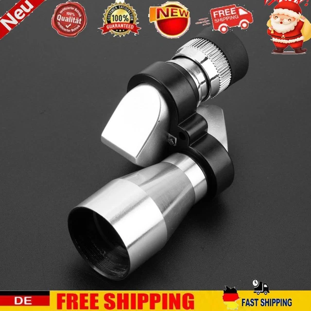 8x20 Mini Corner Binoculars HD Pocket Monocular Outdoor Telescope (Silver)