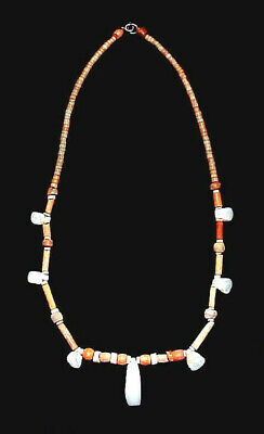 Pre-Columbian Ceramic & Shell Bead Necklace Tairona Colombia Coa 2