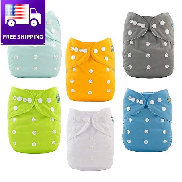 Baby Cloth Diapers One Size Adjustable Washable Reusable for Baby Girls and Boys