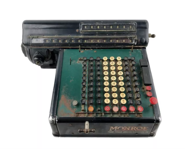 Vintage Monroe High Speed Adding Machine Calculator Model KA