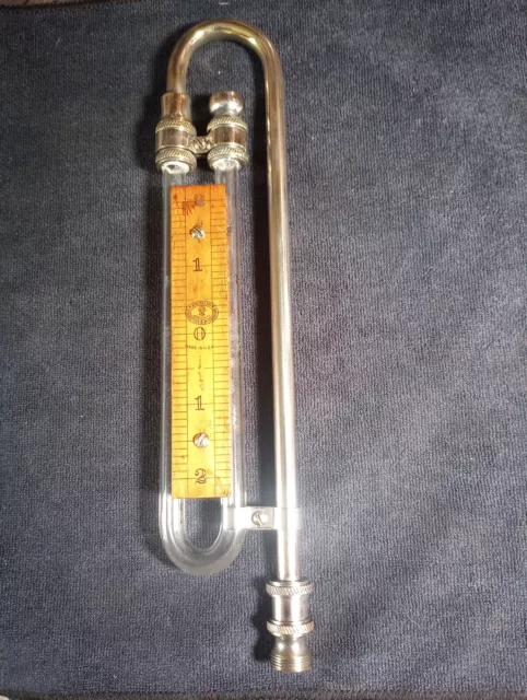 Antique Schaeffer and Budenberg Mercury Manometer - differential pressure gauge