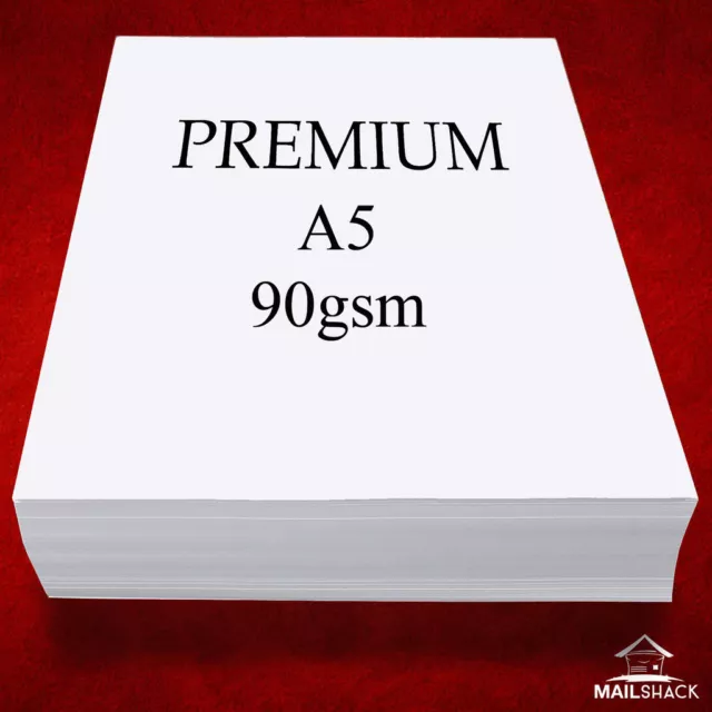 200 Sheets A5 PREMIUM 90gsm ULTRA WHITE Paper MAGNO Copier Printer High Quality