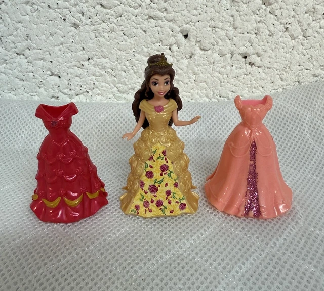 DISNEY PRINCESS MAGICLIP Magic Clip Doll - Belle & 3 Dress Fashion Edition  14.95 - PicClick UK