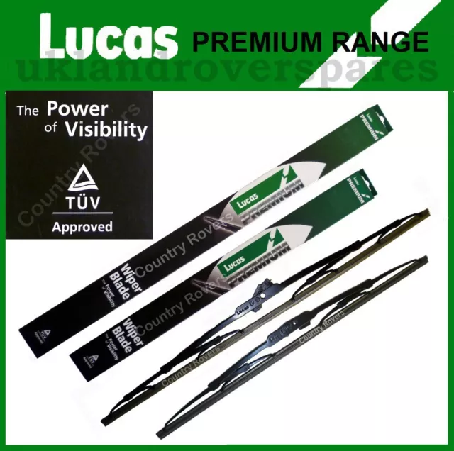 PEUGEOT 406 COUPE/ESTATE WIPER BLADES 1999 to 2004 LUCAS PREMIUM BRAND 24" & 22"