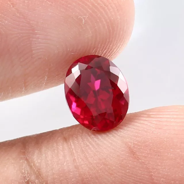 AAA Natural Flawless Pegion Red Mozambique Ruby Oval Loose Gemstone Cut 9x7 MM