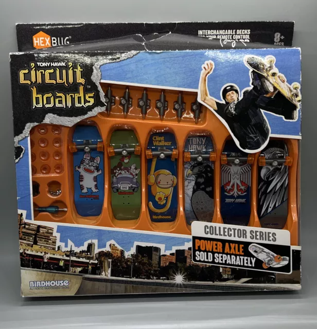 Birdhouse Tony Hawk Hexbug Circuit Boards 6 Skateboard Fingerboard Set New