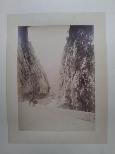 [Photographie originale] Eugène Trutat- Gorges de Saint-Georges, Aude.