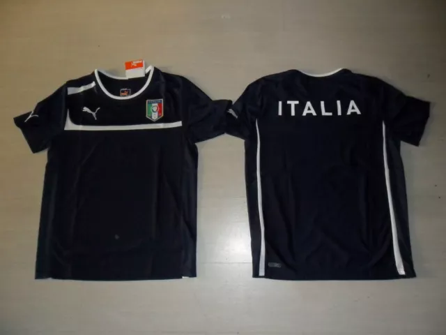 10105 Italia Puma Maglia Allenamento Blu Maglietta Training Jersey Shirt T