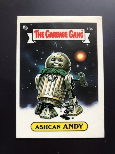 The Garbage Gang Ashcan Andy 13a 1985 Card Sticker Vintage