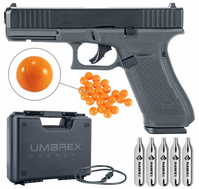 UMAREX T4E GLOCK G17 Gen 5 Paintball Marker .43 Сal w/ Paintballs and