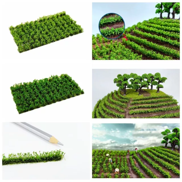 Layout Miniature Scene Tea Garden Simulation Grass Grass Model Grass Tufts