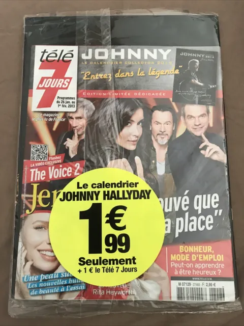 Neuf Scelle Johnny Hallyday Magazine Tele 7 Jours Inclus Le Calendrier De 2013