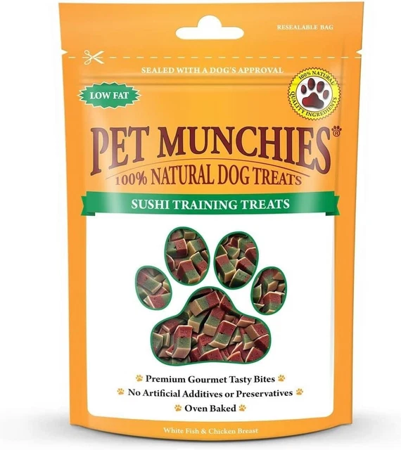 Dog Training Treats Natural Grain free Real Meat sushi Tasty Bites Low Fat 50g