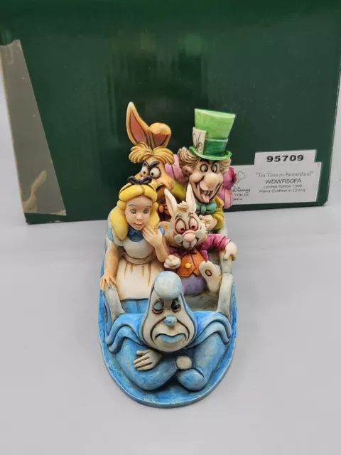 Disney Harmony Kingdom "Tea Time In Fantasyland "Alice In Wonderland LE RARE