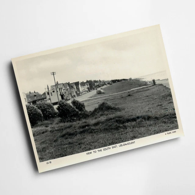 A3 DRUCK - Vintage Hampshire - Blick nach Südosten, Lee-on-Solent