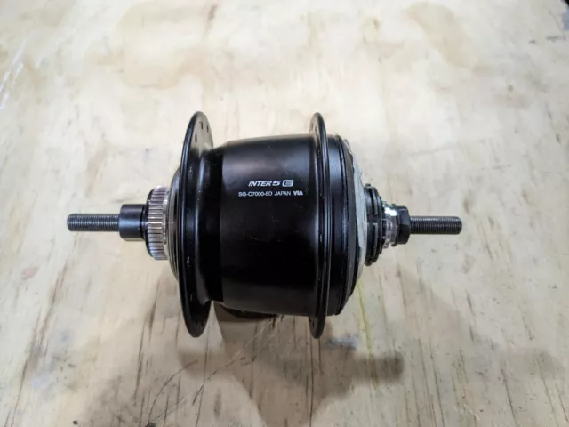 SHIMANO NEXUS Speed Internal Hub Gear SG-C7000-5D Centre-Lock 32h Black  £100.00 PicClick UK