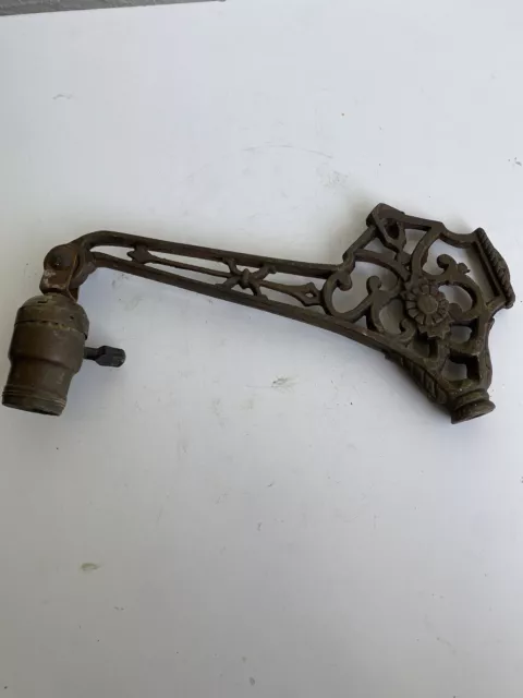 antique cast iron art deco nouveau bridge arm floor lamp parts restore