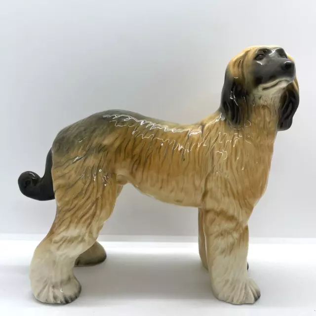 Afghan Hound Dog Pet Animal Ceramic Figurine Ornament Collectable Home Decor