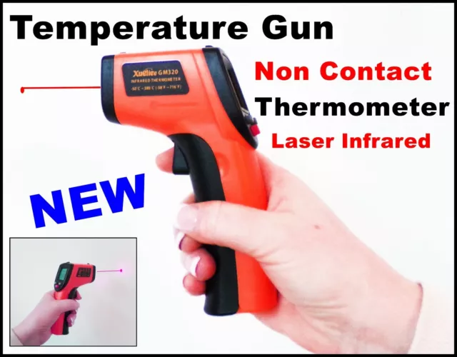 Thermometer Gun Laser Infrared Non Contact Heat Sensor Thermal Beam Temperature