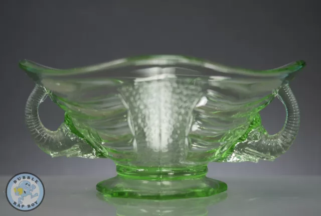 SOWERBY ART DECO GREEN GLASS ELEPHANT BOWL CIRCA 1930's