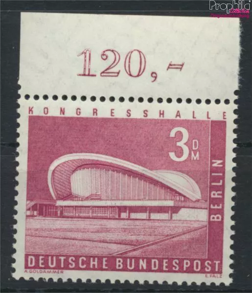 Briefmarken Berlin (West) 1956 Mi 154OR Oberrandstück postfrisch (9716354