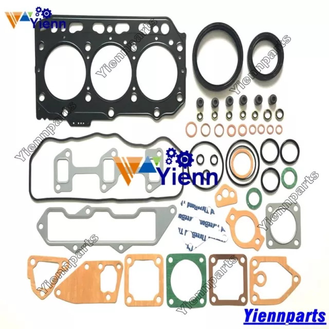 3TNV84 3TNV84T Overhaul Gasket Kit For Yanmar engine John Deere 3235 3245 3520