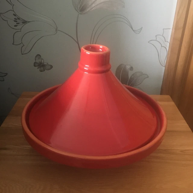 John Lewis Tagine rojo 11"" 28 cm de diámetro excelente estado