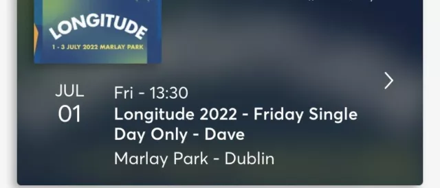 longitude friday ticket